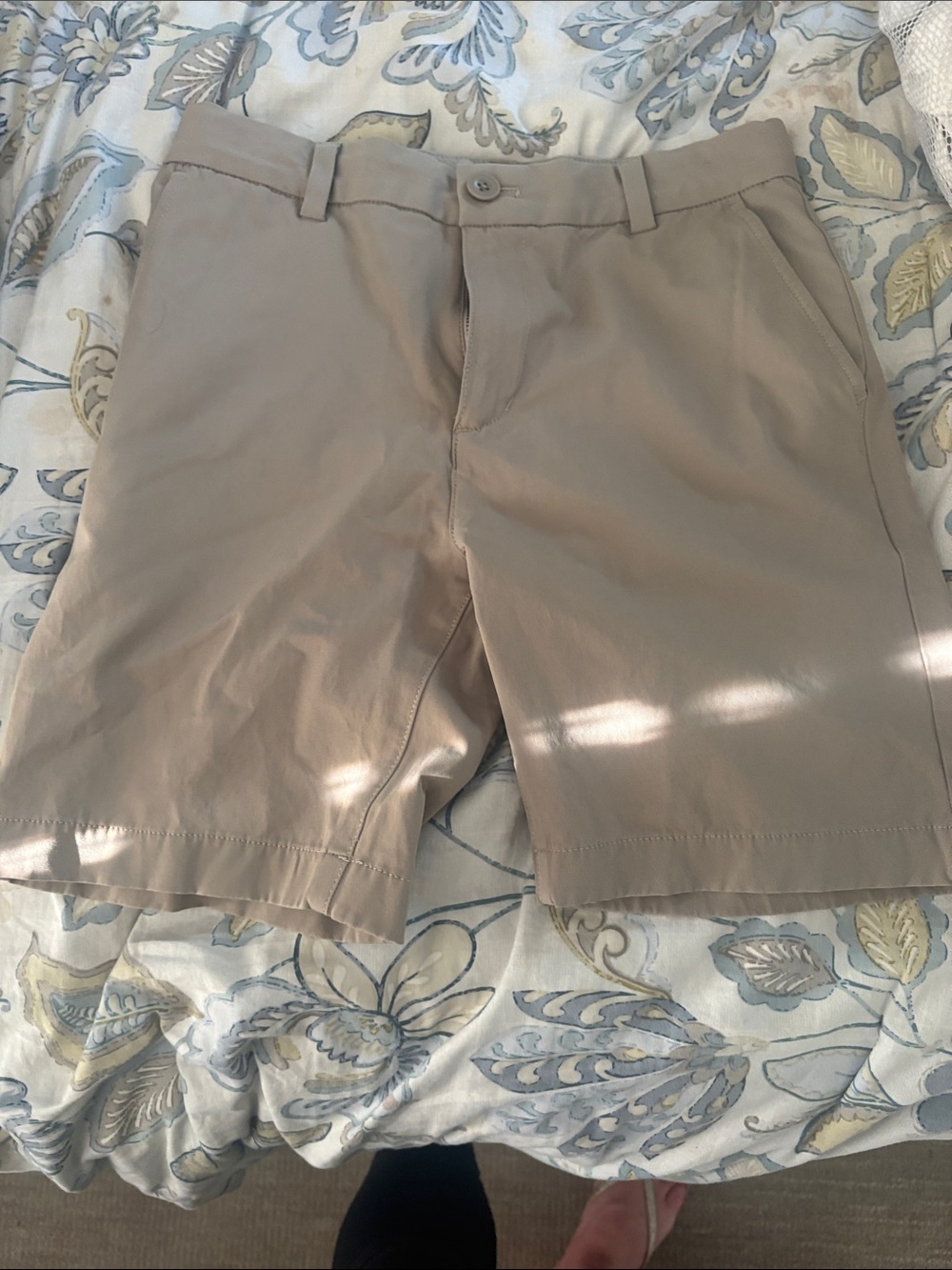 Vineyard Vines Boys Khaki/Taupe Stretch Shorts